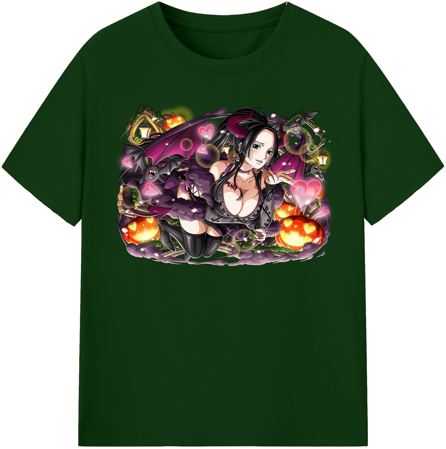 ワンピース ボア・ハンコック ONE PIECE Boa·Hancock 綿100％半袖Tシャツ（フロントプリント）
